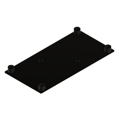 60-170-1 MODULAR SOLUTIONS POLYAMIDE PART<br>END CAP 180MM X 90MM BLACK